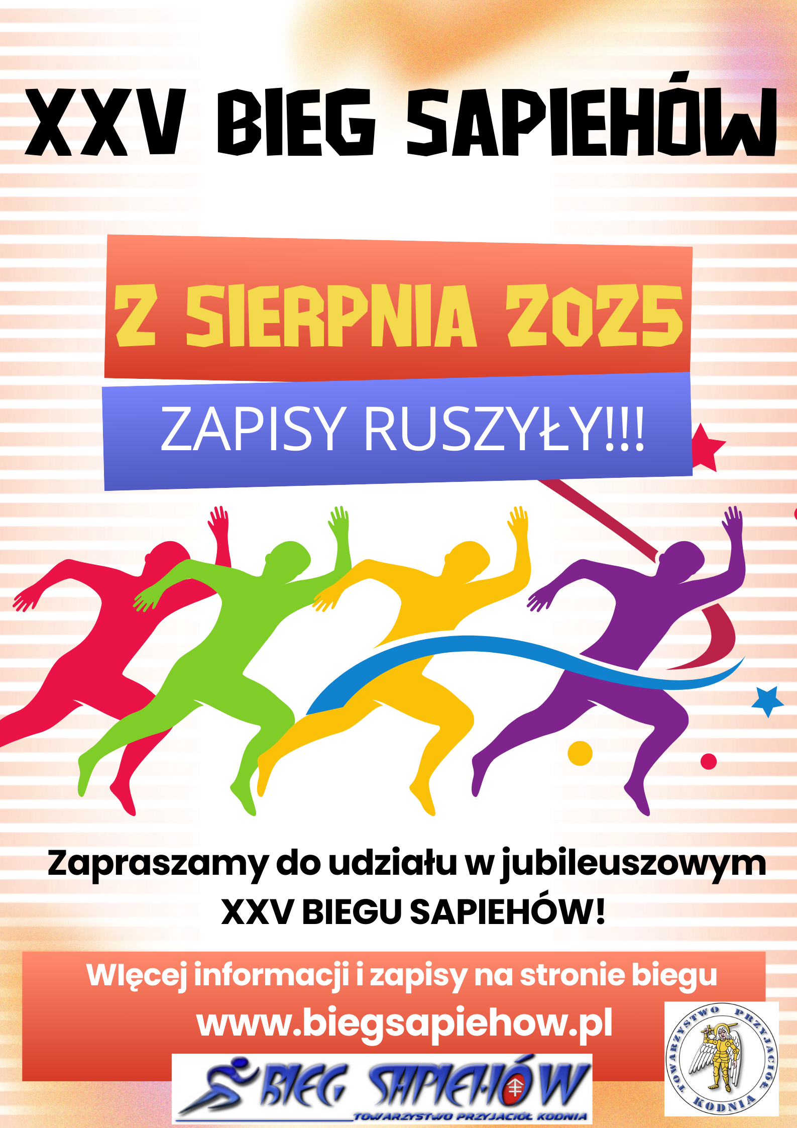 Zapisy na jubileuszowy Bieg Sapiehów